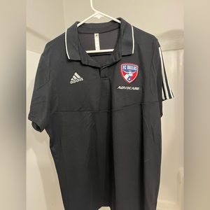 Black Adidas FC Dallas polo